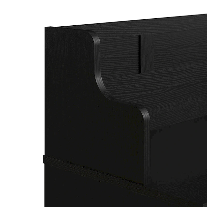 Panca portascarpe multicolore in stile transizionale con 6 scomparti, 1 posto a sedere