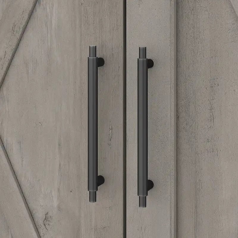 Mobiletto portaoggetti alto sopra il WC, frassino bianco/grigio legno spiaggiato, montaggio per 1 persona