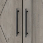 Mobiletto portaoggetti alto sopra il WC, frassino bianco/grigio legno spiaggiato, montaggio per 1 persona