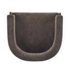 Poltrona accento Emery in tessuto bouclé moderno con rivestimento imbottito