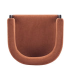 Poltrona accento Emery in tessuto bouclé moderno con rivestimento imbottito