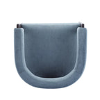 Poltrona accento Emery in tessuto bouclé moderno con rivestimento imbottito