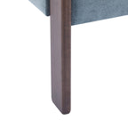 Poltrona accento Emery in tessuto bouclé moderno con rivestimento imbottito