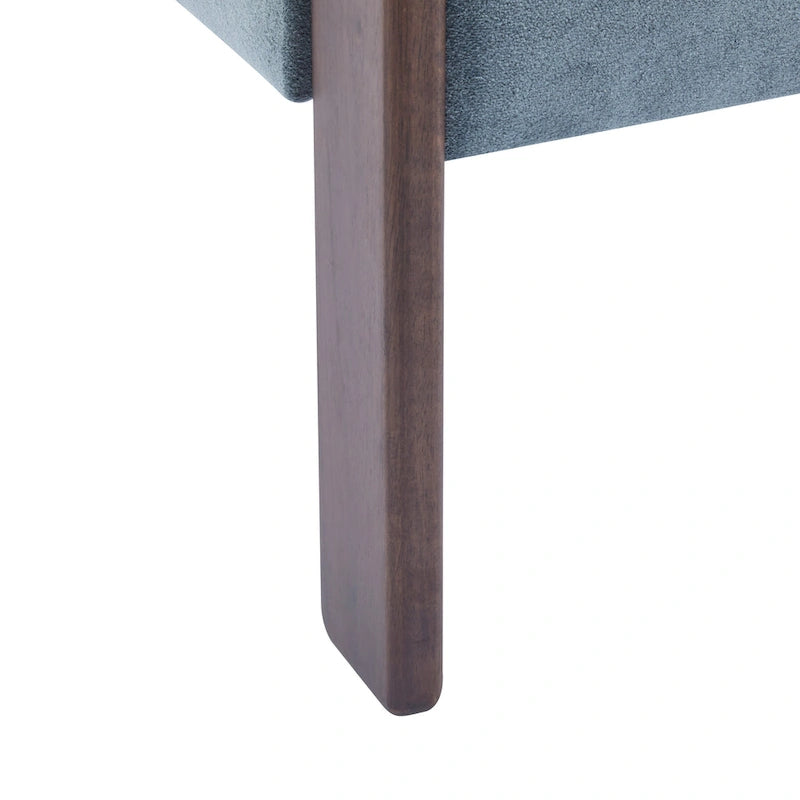 Poltrona accento Emery in tessuto bouclé moderno con rivestimento imbottito