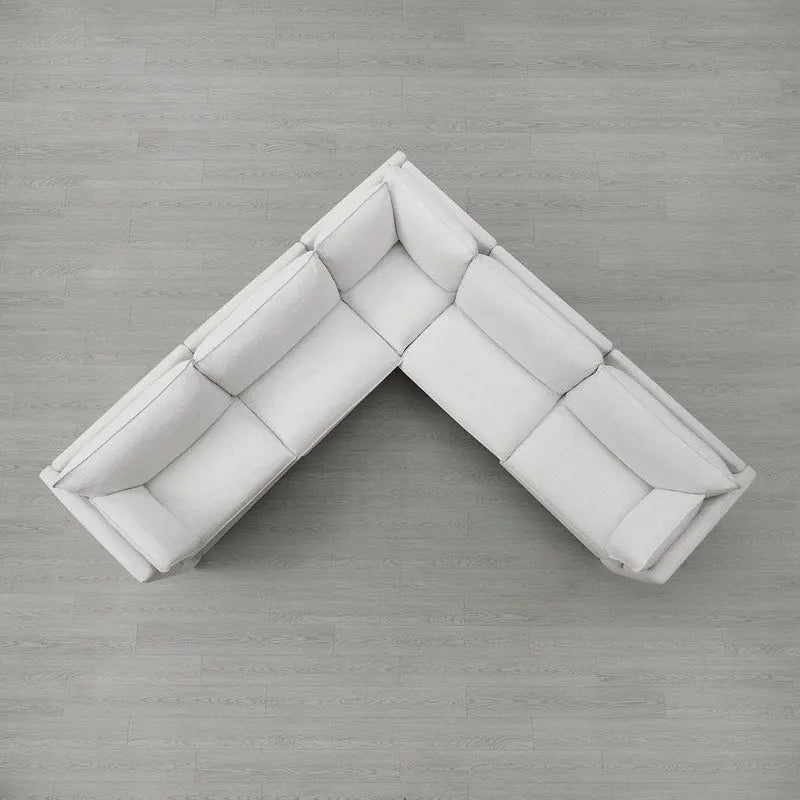 Divano sezionale reclinabile elettrico Snow/Cream, Multi-posto