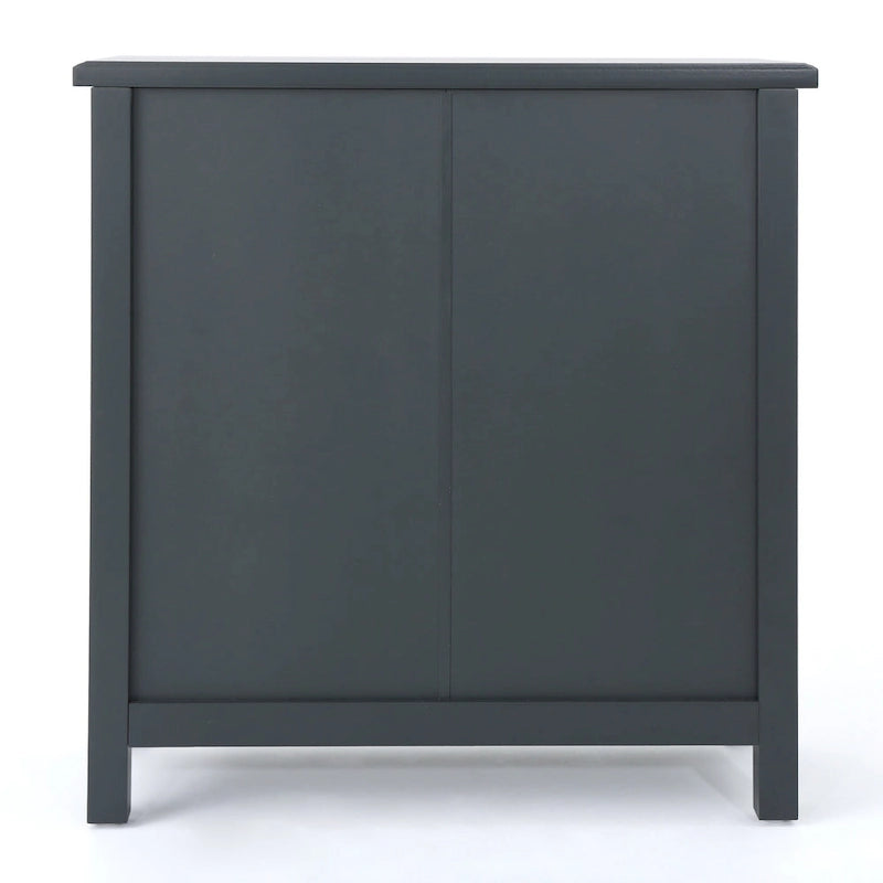 Armadietto a doppia anta Firwood con finitura a specchio, grigio antracite