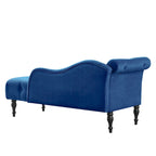 Chaise longue con tappezzeria capitonné in velluto rosa / bianco / blu / grigio / bordeaux, 1 posto