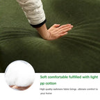 Verde 129.5 Divano Sezionale a L a 4 Posti Minimalista Modulare con Chaise Longue, Design Versatile a Combinazione Libera