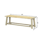 Panca in Legno Massello e Rattan Stile Fattoria Moderna - Panca da Interno ed Esterno Coperto da 150 cm Finitura Noce Design Multifunzionale
