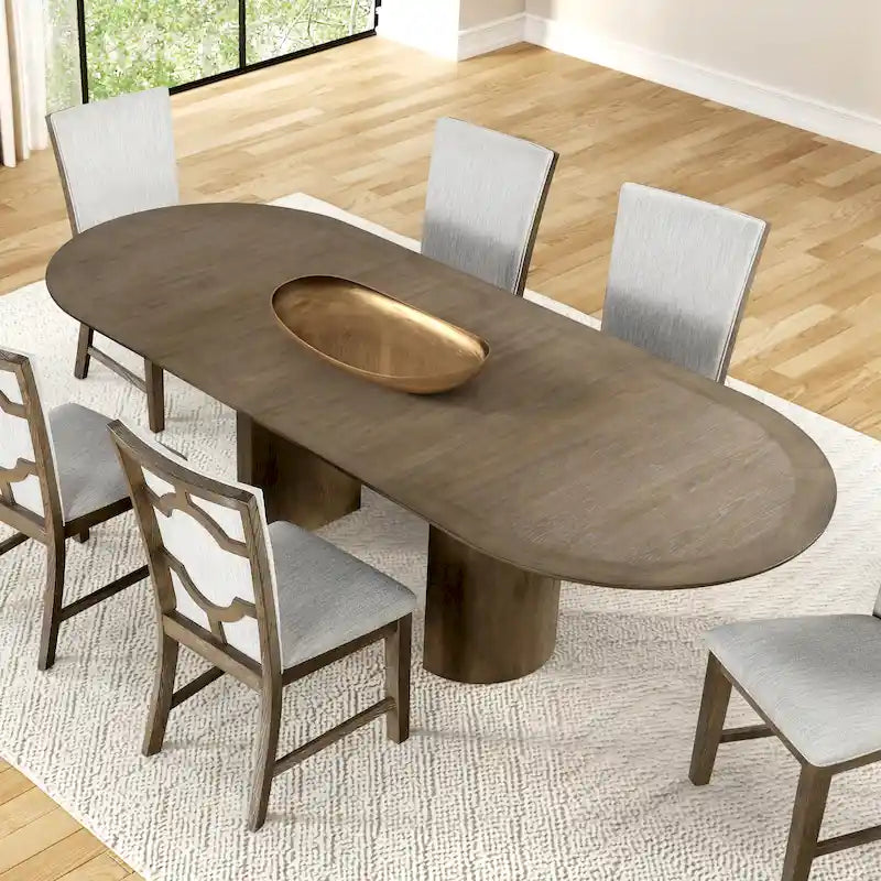 Tavolo da pranzo allungabile in rovere, 6-8 posti a sedere