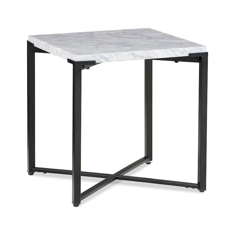 Tavolino in marmo con piano nero opaco – 1 Persona
