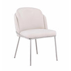 Sedia Lacey curva con schienale, set da 2 pezzi