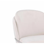 Sedia Lacey curva con schienale, set da 2 pezzi
