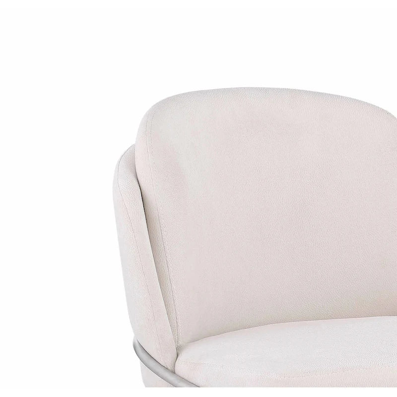Sedia Lacey curva con schienale, set da 2 pezzi