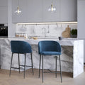 Silver Orchid Harding Velvet Counter Stool (Set of 2)