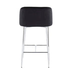 Sgabello da Bancone in Velluto, Set da 2 – Colori e Finiture Multiple