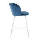 Sgabello da Bancone in Velluto, Set da 2 – Colori e Finiture Multiple