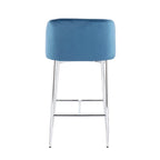 Sgabello da Bancone in Velluto, Set da 2 – Colori e Finiture Multiple