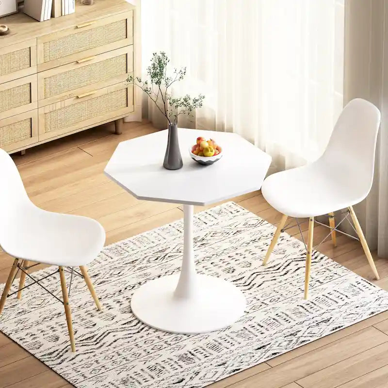Rovere Marrone / Nero / Bianco / Marmo, Tavolo da pranzo e da caffè, Posti fino a 4