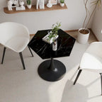Rovere Marrone / Nero / Bianco / Marmo, Tavolo da pranzo e da caffè, Posti fino a 4