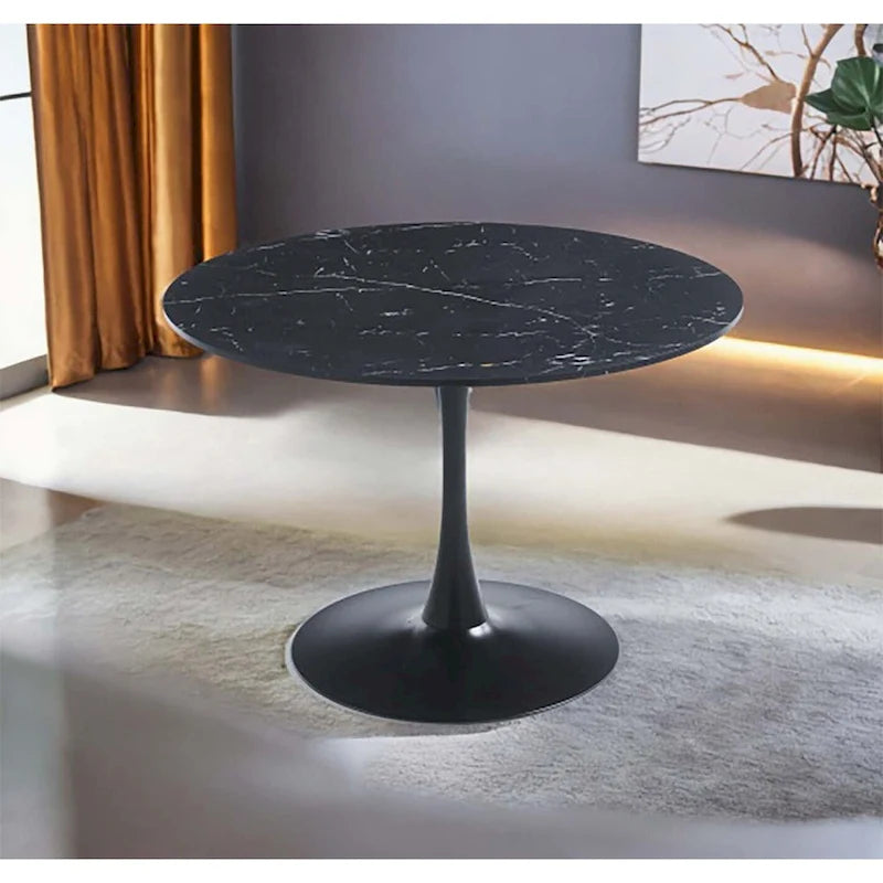 Rovere Marrone / Nero / Bianco / Marmo, Tavolo da pranzo e da caffè, Posti fino a 4
