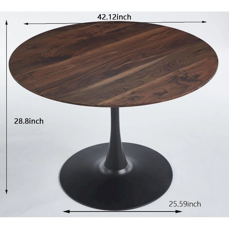 Rovere Marrone / Nero / Bianco / Marmo, Tavolo da pranzo e da caffè, Posti fino a 4