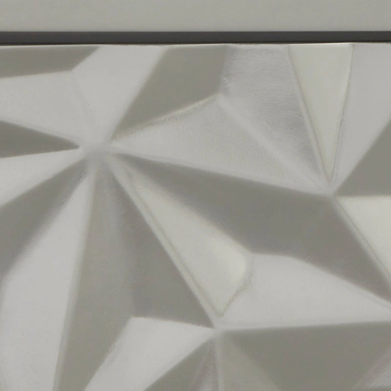 Tavolino con cassetto e ripiano grigio antracite/bianco, per 1