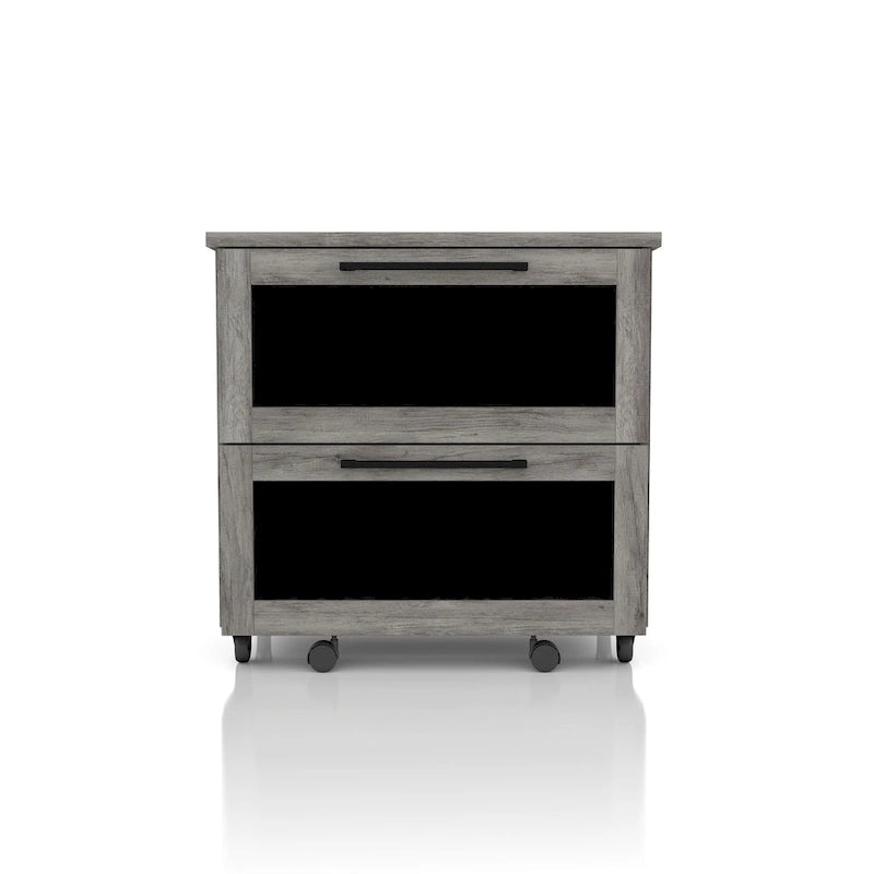 Classificatore a 2 cassetti grigio rustico