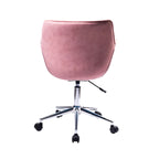 Sedia da ufficio singola in microfibra regolabile (verde/blu/grigio/rosa) con braccioli