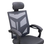 Sedia da ufficio ergonomica regolabile con poggiatesta, sedia da scrivania ergonomica, sedia da ufficio a rete ad alto schienale con supporto lombare e ruote