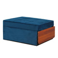 Ottoman Futon Trasformabile 1 Posto Blu Marino/Rosa Antico