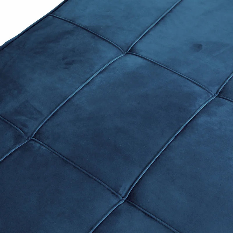 Ottoman Futon Trasformabile 1 Posto Blu Marino/Rosa Antico