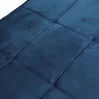 Ottoman Futon Trasformabile 1 Posto Blu Marino/Rosa Antico