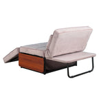 Ottoman Futon Trasformabile 1 Posto Blu Marino/Rosa Antico