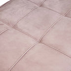 Ottoman Futon Trasformabile 1 Posto Blu Marino/Rosa Antico