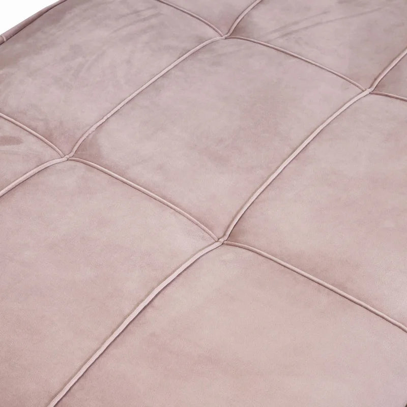 Ottoman Futon Trasformabile 1 Posto Blu Marino/Rosa Antico