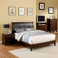 Letto a piattaforma transitorio in similpelle color ciliegio – 2 persone
