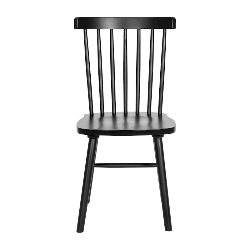 Sedie da pranzo commerciali Windsor Style in legno massello con schienale a fusi – Set da 2