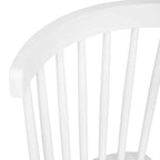 Sedie da pranzo commerciali Windsor Style in legno massello con schienale a fusi – Set da 2
