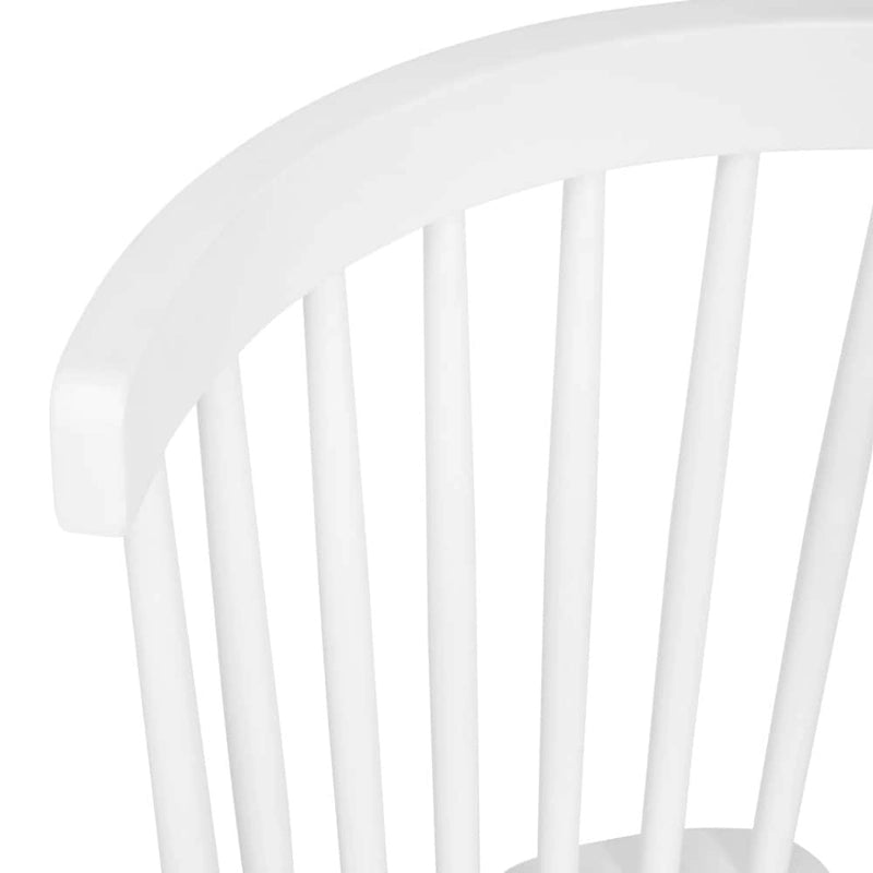 Sedie da pranzo commerciali Windsor Style in legno massello con schienale a fusi – Set da 2