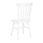 Sedie da pranzo commerciali Windsor Style in legno massello con schienale a fusi – Set da 2