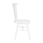 Sedie da pranzo commerciali Windsor Style in legno massello con schienale a fusi – Set da 2
