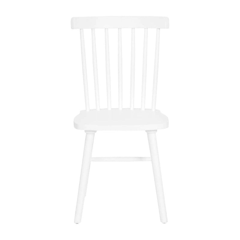Sedie da pranzo commerciali Windsor Style in legno massello con schienale a fusi – Set da 2
