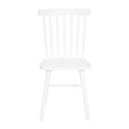 Sedie da pranzo commerciali Windsor Style in legno massello con schienale a fusi – Set da 2
