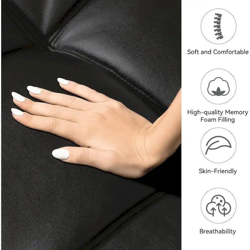 Divano Letto Futon Convertibile Grigio / Marrone / Nero con Braccioli Regolabili, 2 Posti