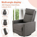 Poltrona reclinabile in tessuto Winback beige/grigio – Posto singolo