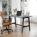 Tavolo riunioni Grigio Quercia / Noce, piano in laminato, base ad A, multi-persona