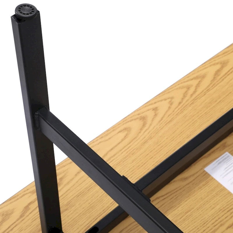 Tavolo riunioni Grigio Quercia / Noce, piano in laminato, base ad A, multi-persona