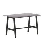 Tavolo riunioni Grigio Quercia / Noce, piano in laminato, base ad A, multi-persona