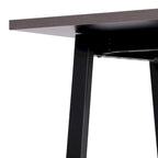 Tavolo riunioni Grigio Quercia / Noce, piano in laminato, base ad A, multi-persona